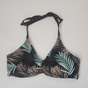 Joe Fresh Leaf Print Bikini Top